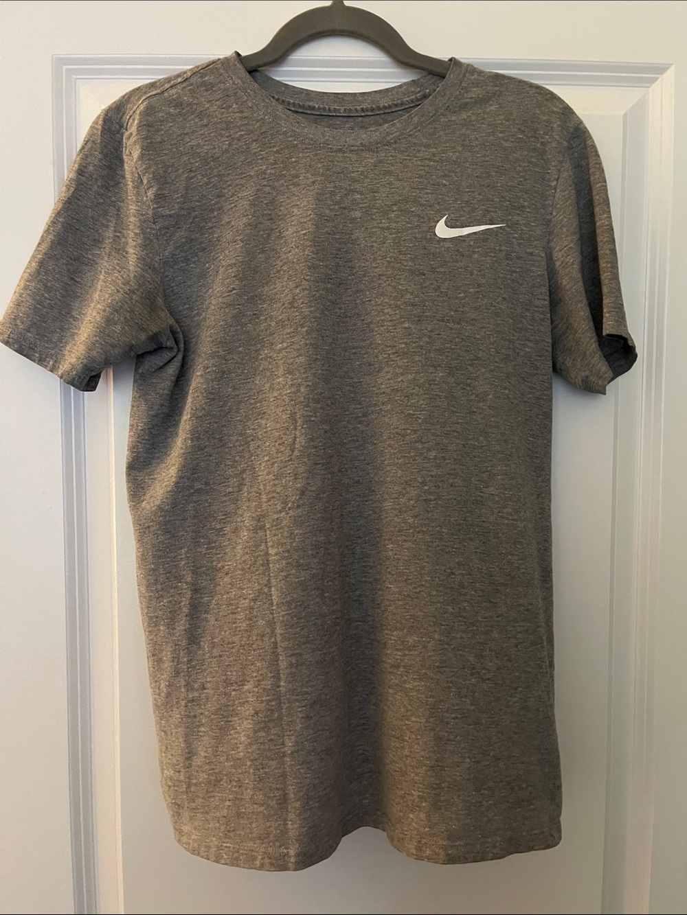 Nike Gray Short-Sleeve Swoosh Tee
